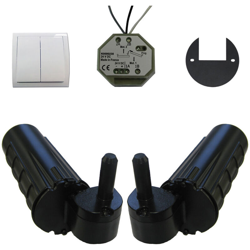 Motorisation pour volet 2 battants slid'up uranus filaire - gond ø 12 mm
