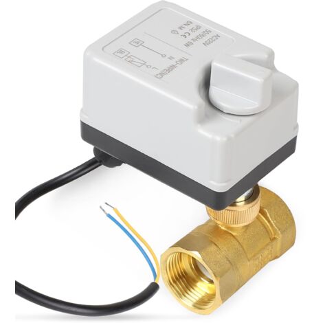 Motorisiertes 2-Wege-Ventil mit manueller Funktion, DN25 1 Zoll AC220V Messing-Zonenventil
