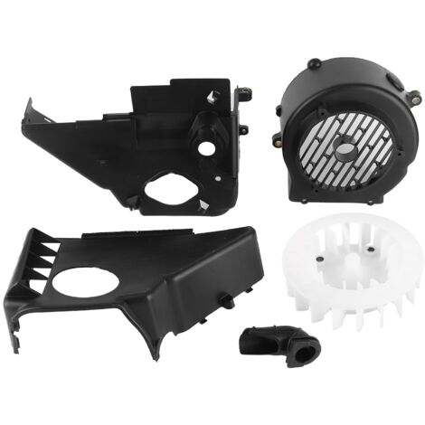 Motorlüfterabdeckung, Kühlaggregat, Luftverkleidung, passend für GY6 ATV Go Kart Buggy Scooter Schwarz.