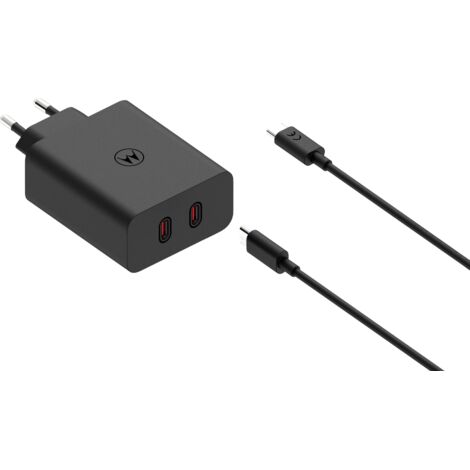 Motorola SJMC1252 Chargeur mural noir 125W USB-C