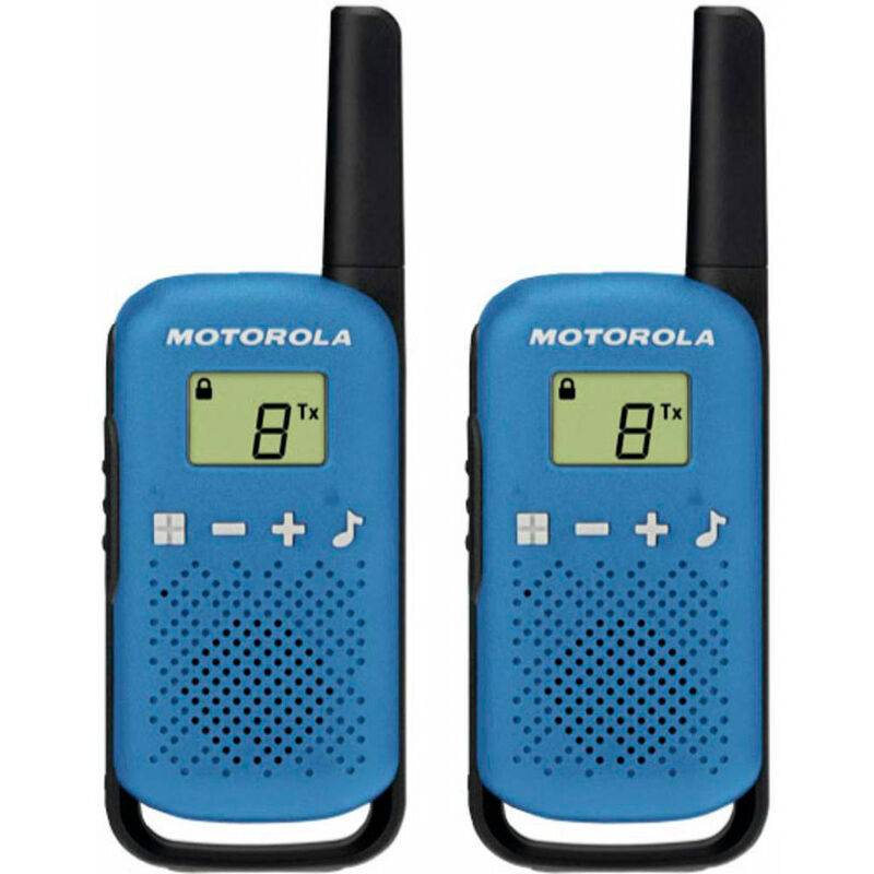 Image of Talkabout t42 blu walkie talkie 4km 16 canali schermo lcd - Motorola