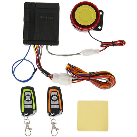 Motorrad 125dB Universal One-way Motorrad Roller Anti-theft Sicherheit Alarm System Motor Start Fernbedienung Schlüssel,Spanien,1 set