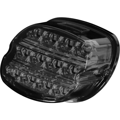 Motorrad 12V LED geräuchertes Gehäuse Bremsrücklicht Kennzeichen Rücklicht für Glide 883 1200
