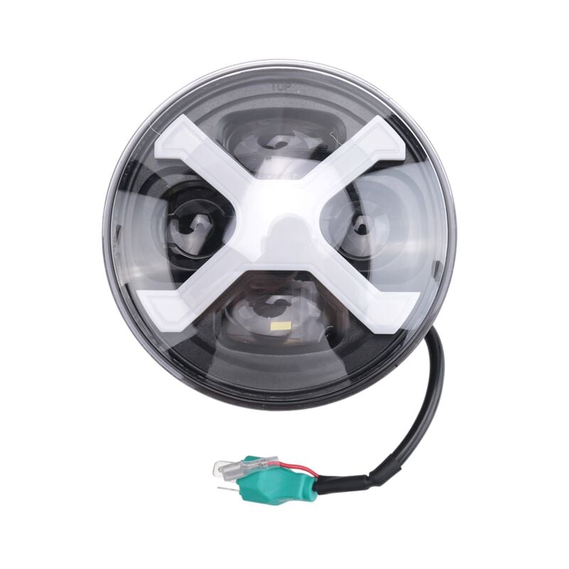 Image of Tlily - Motorrad 5,75 Zoll Runde Led 40W 5-3/4 Für Sportster Eisen 883 Street Rod Bob Softail