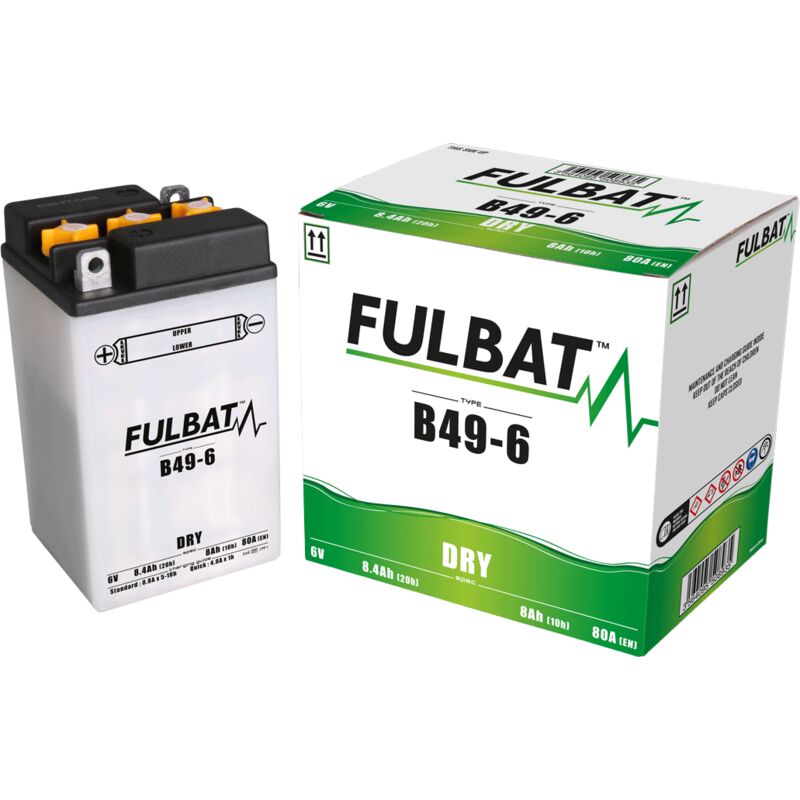 Image of FULBAT FUL DRY Batterie - B49-6 (trocken, funktionsfähig, Säure enthalten)