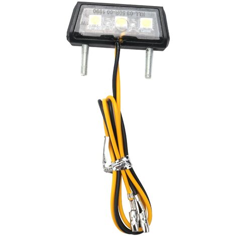 Motorrad dekorative LED-Rücklicht-Kennzeichenleuchte für Weiß