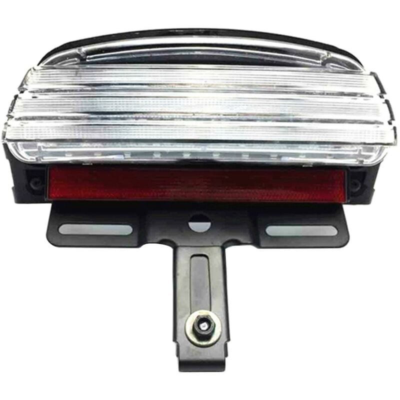 Image of Motorrad Drei Bar Led Rücklicht Bremslicht Für Softtail Dinah Fatty Serie Modelle 2008- Transp