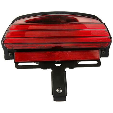 Motorrad Drei Bar LED Rücklicht Bremslicht Für Softtail Dinah Fatty Serie Modelle 2008- Rot