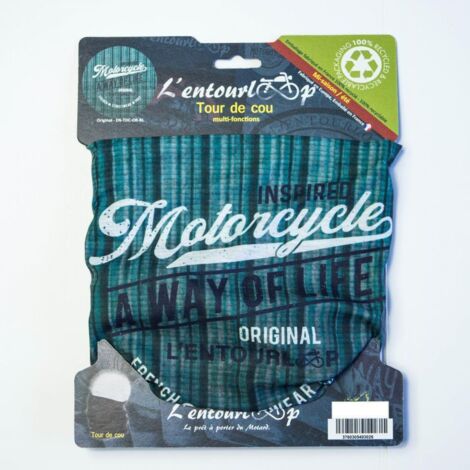 Motorrad-Halstuch l'entourloop motorcycle original blau 100%