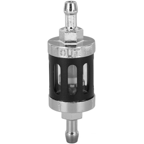 Motorrad-Kraftstofffilter, 8 mm / 0,32 Zoll, universelles Gehäuse aus Aluminiumlegierung für ATV und SUV.