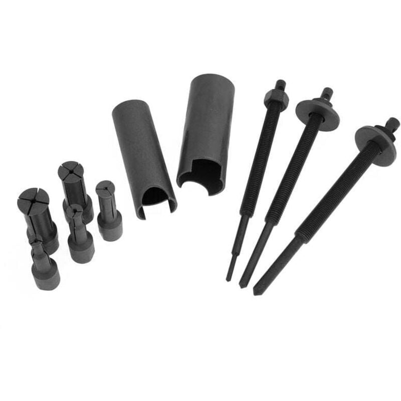 Image of Motorrad-Lagerabzieher, achtteiliges Werkzeug zum Entfernen des Innenlagers, schwarz