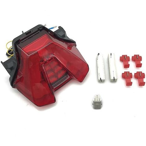 Motorrad Led Rücklicht Bremse Hinten Blinker Anzeige Lampe Rücklicht Für Mt-07 2021 + Rot