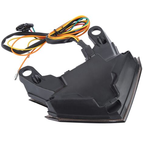 Motorrad-LED-Rücklicht mit Blinker und Bremslicht für Kawasaki Z800 2013-2014 (Schwarz)