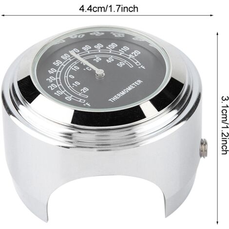 Motorrad-Lenkerthermometer 22-25 mm mit Skala und Temperaturanzeige