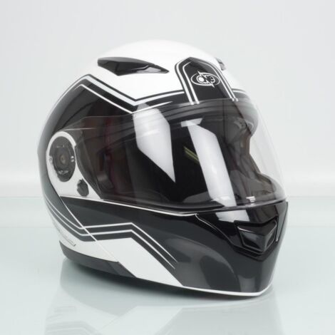 Motorrad-Modulhelm one outline 2.0 weiß schwarz Mann Frau Größe