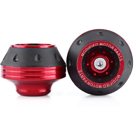 Motorrad-Sturzschutz - Vorderrad-Rahmenschleifer aus Aluminium (Rot)
