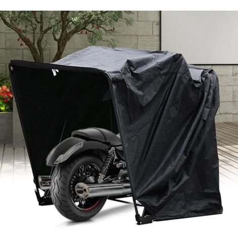 Motorrad Zelt Motorrad Garage Faltgarage Quad Garage Heavy Duty Motorradabdeckung 600D Polyester Oxford Gewebe Schutzplane mit Tasche