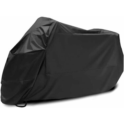 BSR Motorradabdeckung, wasserdichte Motorradabdeckung, große robuste Oxford-Stoff-Motorradabdeckungen mit Schlosslöchern, Regen, Staub, UV-Schutz für die Lagerung im Freien