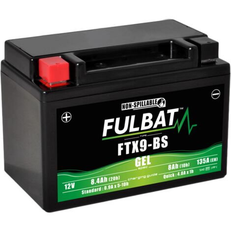 Motorradbatterie WP9BS / YTX9-BS 12V wasserdichtes Gel / 8 Ah