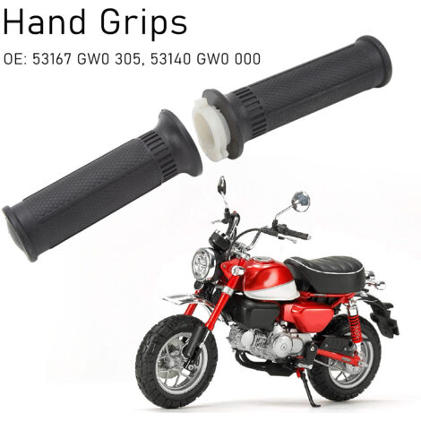 Motorradgriffe [2 Stück] für Mini Trail Z50JZ (ab 1979) – Rutschfestes ABS/Gummi – Ø 22 mm