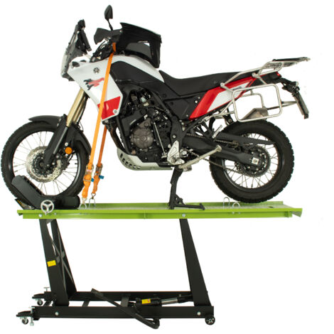 Motorradhebebühne hydraulisch 450 kg Breite 55 cm Montagerampe Montagebühne Heber Bühne schwarz/grün