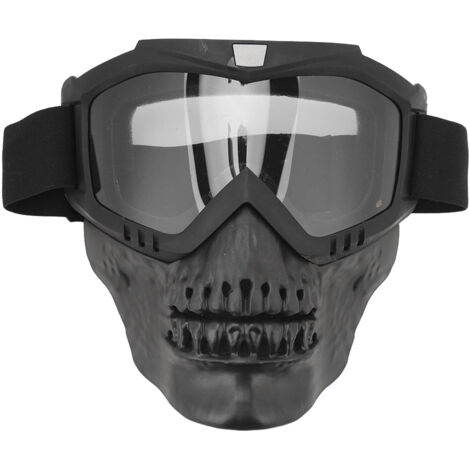 Motorradhelm und -brille für Motocross, ATV und Offroad – Herren und Damen – Klares Visier