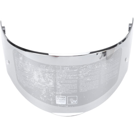 Motorradhelmvisier, kratzfest, UV-Schutz, optimale Sicht für FF320, 328, 353 und 800 Helme, Silber