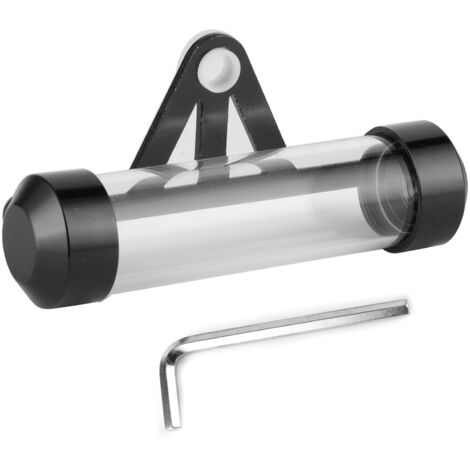 Motorradkennzeichenhalter – Schwarzes zylindrisches Aufbewahrungsrohr