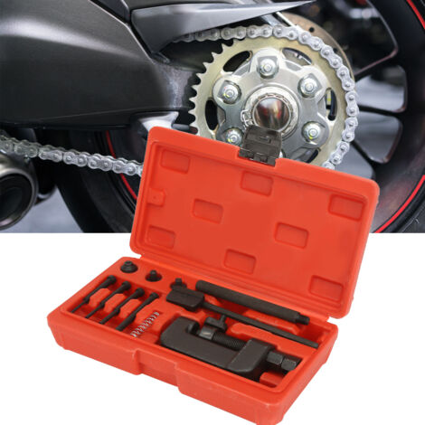 Motorradketten-Reparaturset mit Kettennieter und Nietzange