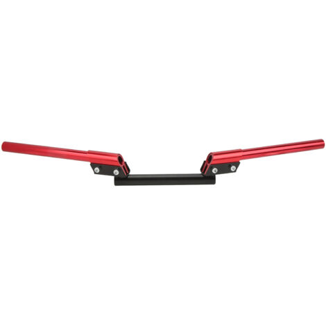 Motorradlenker, 22 mm Universal-Lenker, verstellbar für Sport-/Straßen-/ATV-/Roller-/Offroad-Motorräder, Rot