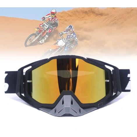Motorradsicherheit, Offroad-Motorradbrille, Motocross-Brille, geeignet für Motorräder, Rennwagen, Offroad-Rennen, Dirtbikes, Geländefahrzeuge, Ski- oder Jethelme