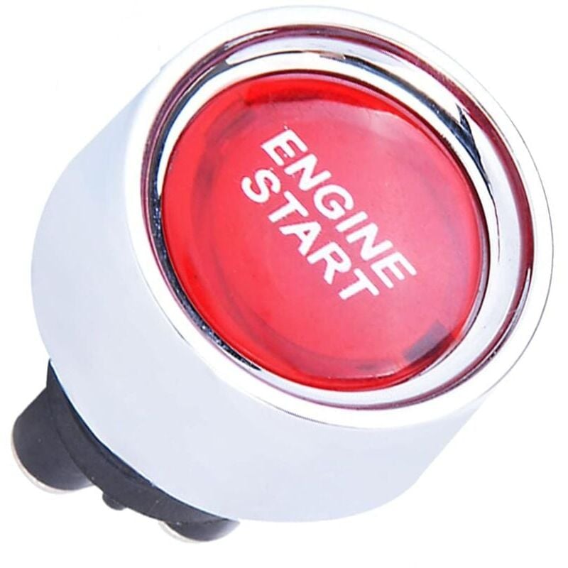 Image of Motorstartknopfschalter, multifunktionaler Druckknopf dc 12 v 50 a Zündstarter für Auto(rot)