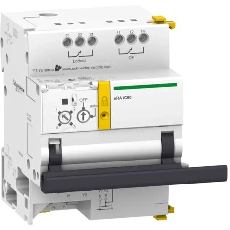 Motorsteuerung mit automatischer Wiedereinschaltung ARA für iC60 1P/1P+N/2P mit 4 Programmen