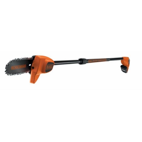 BLACK&DECKER Black+Decker Sega Potatrice A Batteria 18V Litio 2.0Ah Barra Da 20cm Asta Regolabile Fino a 2.5 Metri