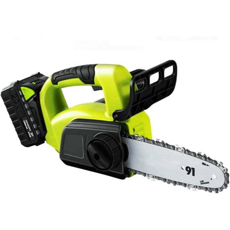 Motosega a batteria, motosega forestale per uso domestico, motosega portatile, piccola motosega a batteria al litio per abbattimento alberi, mini motosega portatile per esterni