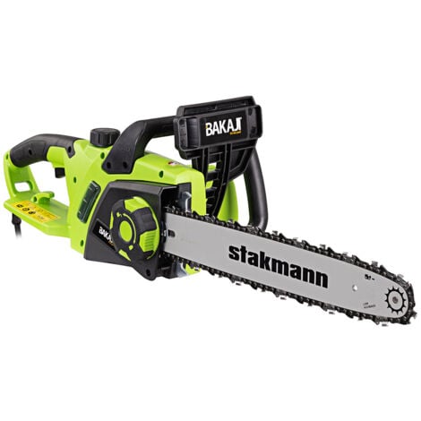 BAKAJI Motosega Elettrica 2400W Elettrosega Sega a Catena Lama 40cm Taglia Rami Legna