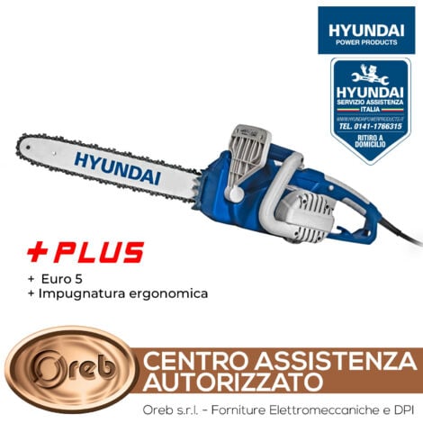 Motosega hyundai 35360 elettrica barra catena da 40 cm elettrosega da 2000 w