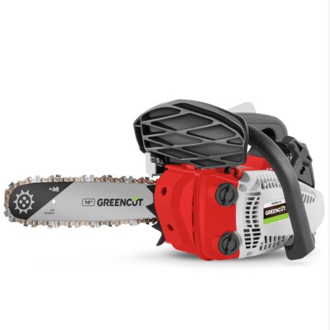 Motosierra de gasolina 28cc 1,7cv espada 10” poda ligera y potente -GREENCUT