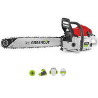Motosierra de gasolina 75cc 4,8cv espada 24 tala y poda -GREENCUT
