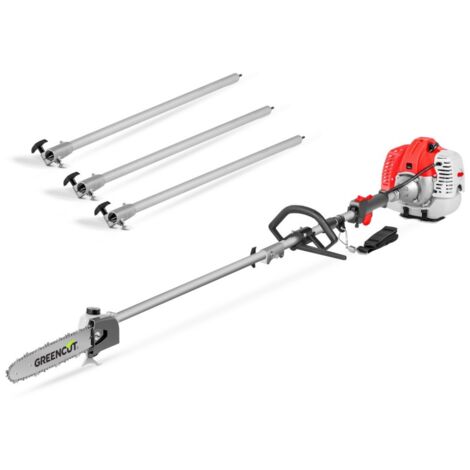 MOTOSIERRA PODADORA DE ALTURA PROFESIONAL CON 5 METROS CON MOTOR 65CC 3 BARRAS EXTENSIBLES