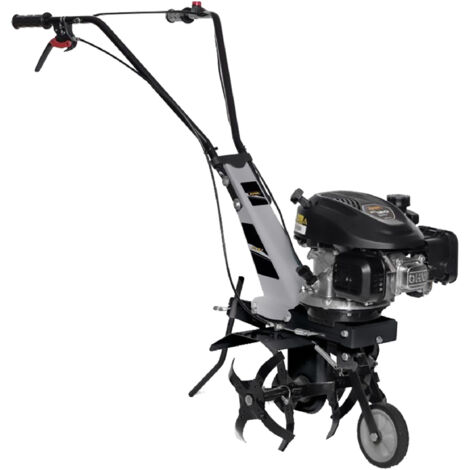 Alpina – Motozappa a scoppio 4 tempi 36 cm – Cilindrata 123 cc – Profondità 20 cm – Trasmissione a vite senza fine