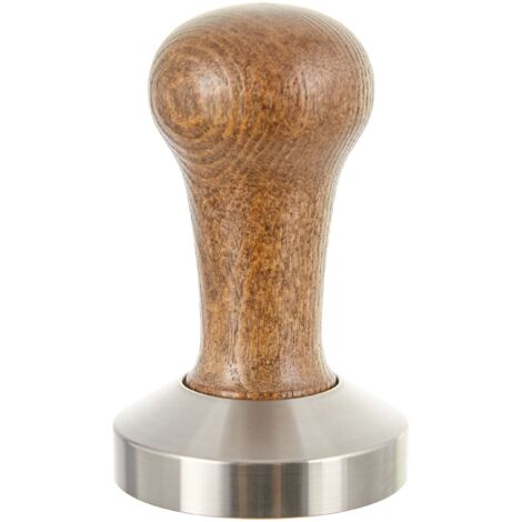 MOTTA 8100/M SMERIGLIATRICE PIANA IN ACCIAIO INOX - CON MANICO IN LEGNO MARRONE A V RITABLE - 58 MM 08100/00
