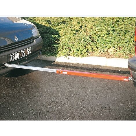 Mottez – Barre de remorquage homologuée Tüv 1,70m – Capacité jusqu'à 2,5 tonnes – Diamètre des tubes Ø 35/40mm – Pour véhicules de tourisme