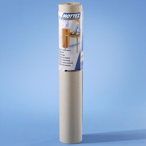 Mottez – Carton ondulé 5 m x 1 m – Type à simple face – Résistance légère pour emballage encombrant – Matériau robuste