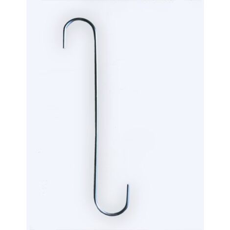 Mottez – Crochet en S 40 cm – B003V40 – Supporte charges lourdes – Pour espaces confinés – Rangement optimal et flexible