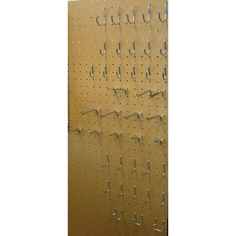 MOTTEZ - Lot de 40 crochets universels pour panneau perforé - B274B - Ce produit de marque MOTTEZ est neuf.