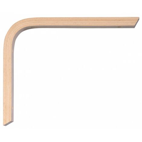 Mottez – Équerre de fixation multipli hêtre brut 100 x 150 mm – Pour bois dur – 1 pièce – Usage professionnel