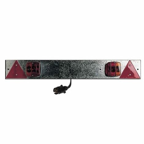 Mottez – Plaque d'immatriculation pour remorque 1m en acier galvanisé – Protection anti-rouille – Fixation par 2 vis – A064F