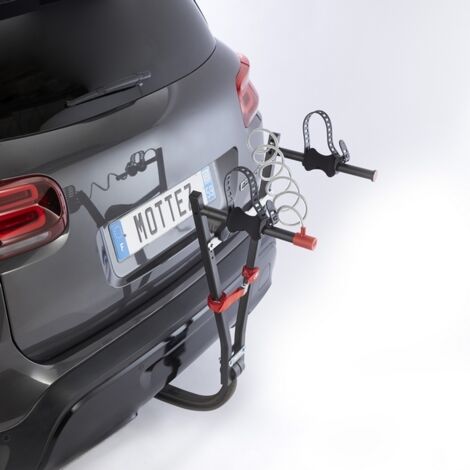 Mottez – Porte-vélo suspendu pour 1 vélo électrique sur attelage – Charge max 25 kg – Fixation rapide sans outils – Verrouillage antivol