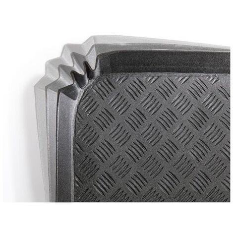 Mottez – Tapis de voiture étanche 75 x 100 cm – Surface antidérapante – 4 rebords avec soufflets – Adapté à plus de 250 véhicules